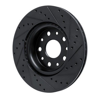 DFC D&S Black Brake Rotor (FRONT LEFT): Fits Jeep Wrangler (18-25)