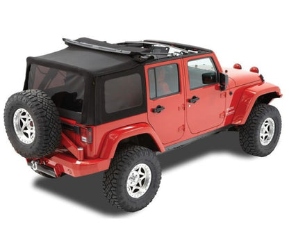 Bestop 79837-17 Black Twill Replace-A-Top w/o Hardware for 07-09 Jeep JK 4DR