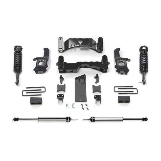 Fabtech 4in Performance System w/ 2.5in Drilled & Slotted Cross-Over & Rear Drilled & Slotted | Toyota Tundra 4WD TRD Pro (16-19) (K7077DL)