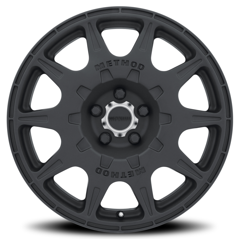 (set of 4) Method MR502 Rally Matte Black | 17x8" +38mm | 5x108mm Wheel