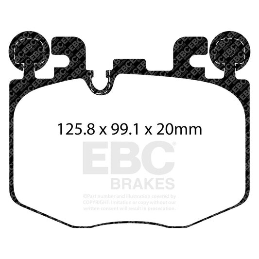 EBC Redstuff Front Brake Pads | Toyota GR Supra 3.0T / BMW M240 (22+) (DP32522C)