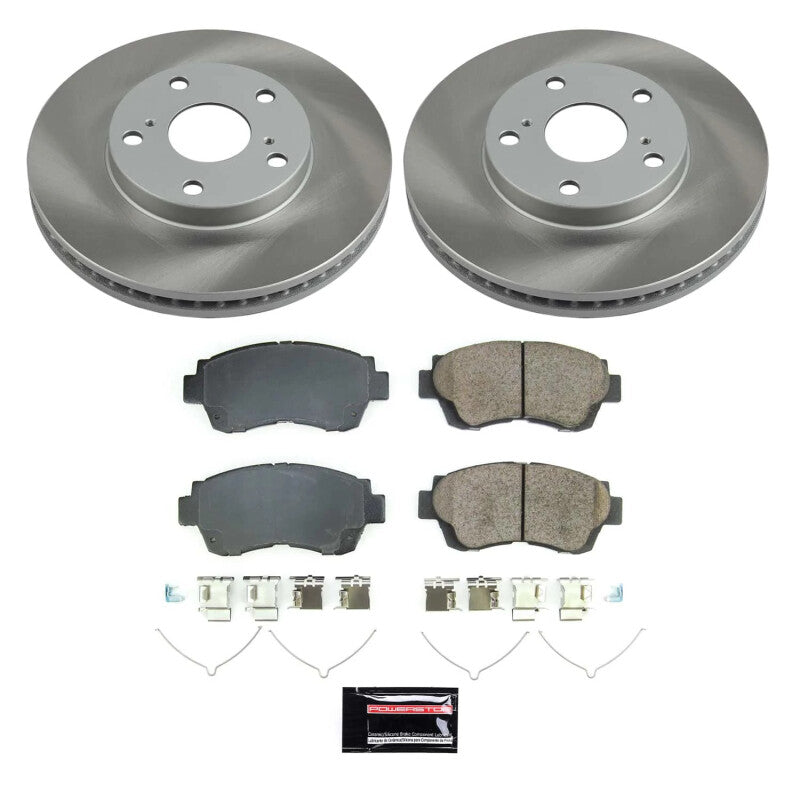 PowerStop 98-03 Toyota Sienna Front Semi-Coated Rotor Kit (SC8920)