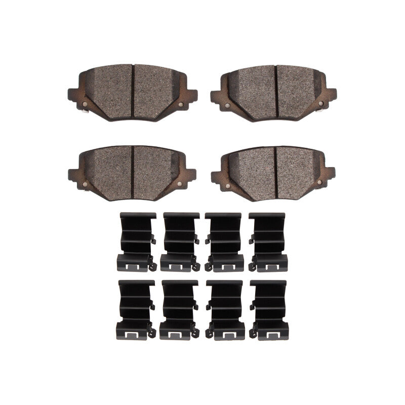 DFC Semi-Metallic Rear Brake Pads and Hardware Kit: Dodge Durango (21-25)