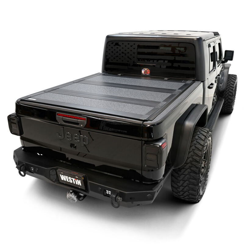 Westin Automotive 19-44165 Hard Tri-Fold Tonneau Cover For 2020-2025 Jeep JT