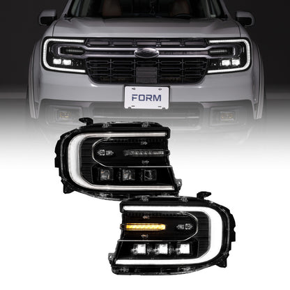 Form Lighting 22-24 Ford Maverick Sequential LED Projector Headlights (Pair)