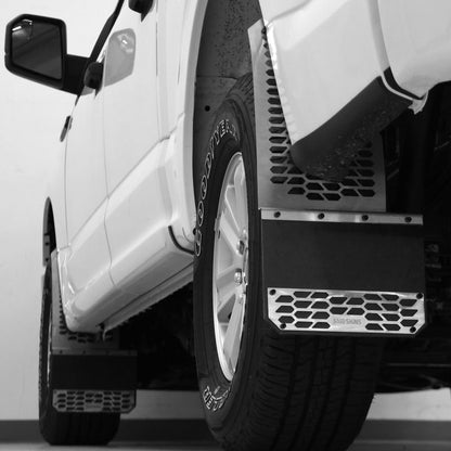 Putco 15-20 F-150 Brushed SS Mud Skins | Front/Rear (78110)