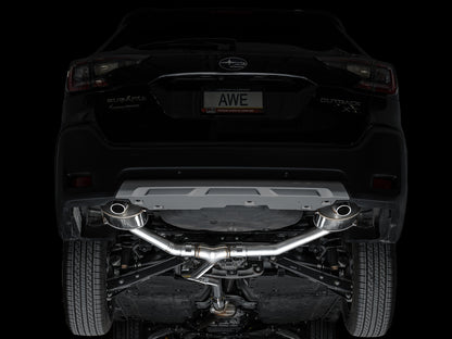 AWE Tuning 20-25 Subaru Outback (Wilderness & XT) 0FG Catback Exhaust w/Dual BashGuards (3015-38246)
