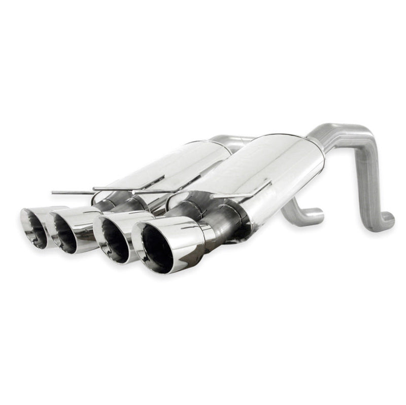 Stainless Works 3in Axleback Chambered Mufflers | Corvette C6/ZR1 (06-13) (ZO6CBCQUAD)