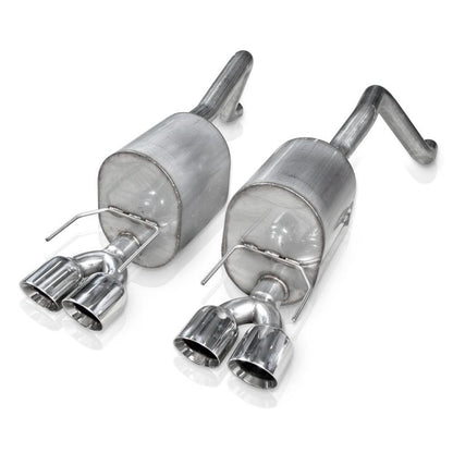 Stainless Works 2-1/2in Dual Chambered Turbo Mufflers | Corvette C6 (09-13) (C609CBQUAD)