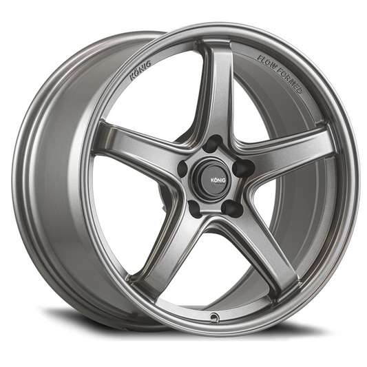 Konig Hypergram Matte Grey | 17x9" +42mm | 5x112mm Wheel