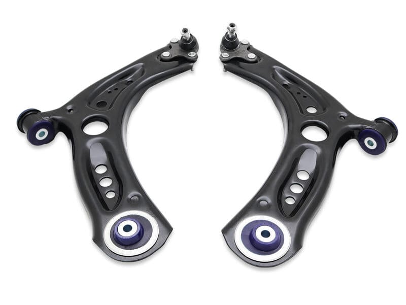 SuperPro 2015 Volkswagen Golf R Base Front Control Arm Lower Assembly Kit (Add. Positive Caster)