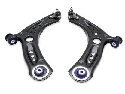 SuperPro 2015 Volkswagen Golf R Base Front Control Arm Lower Assembly Kit (Add. Positive Caster)