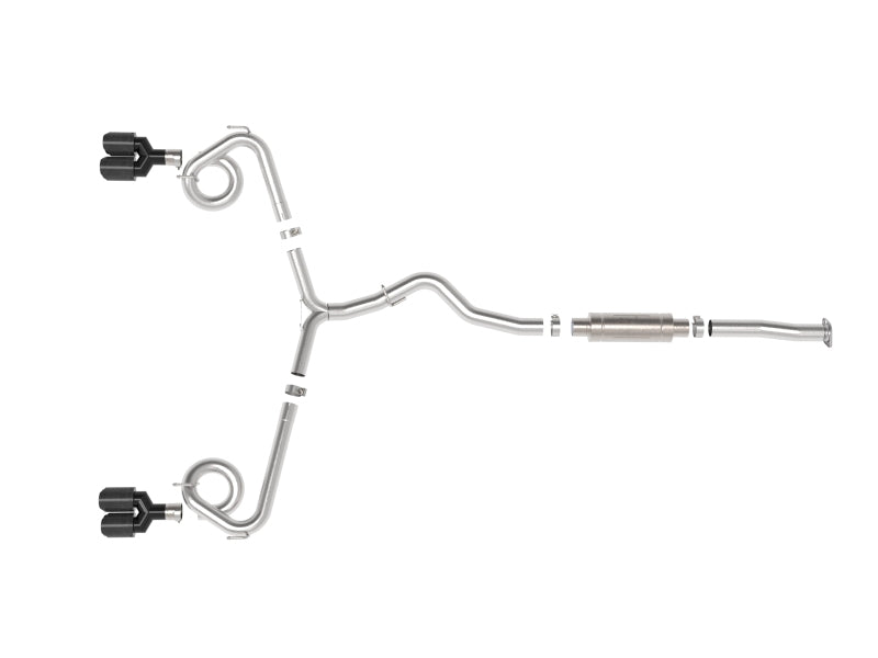 aFe 3in to 2-1/2in Stainless Cat-Back Exhaust with Carbon Fiber Tips | Subaru WRX / WRX STI (15-21) (49-36810-C)