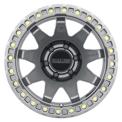 Method MR108 Beadlock Gloss Titanium | 17x9" -44mm | 6x5.5mm Wheel