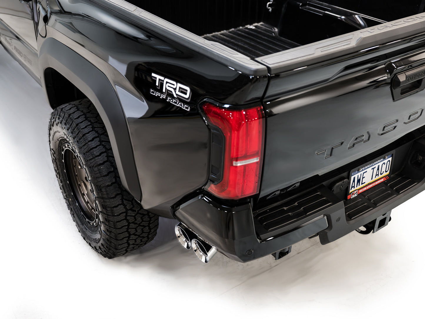 AWE Tuning Exhaust for 4th Gen Toyota Tacoma Dual Chrome Silver Tips (3015-32254)