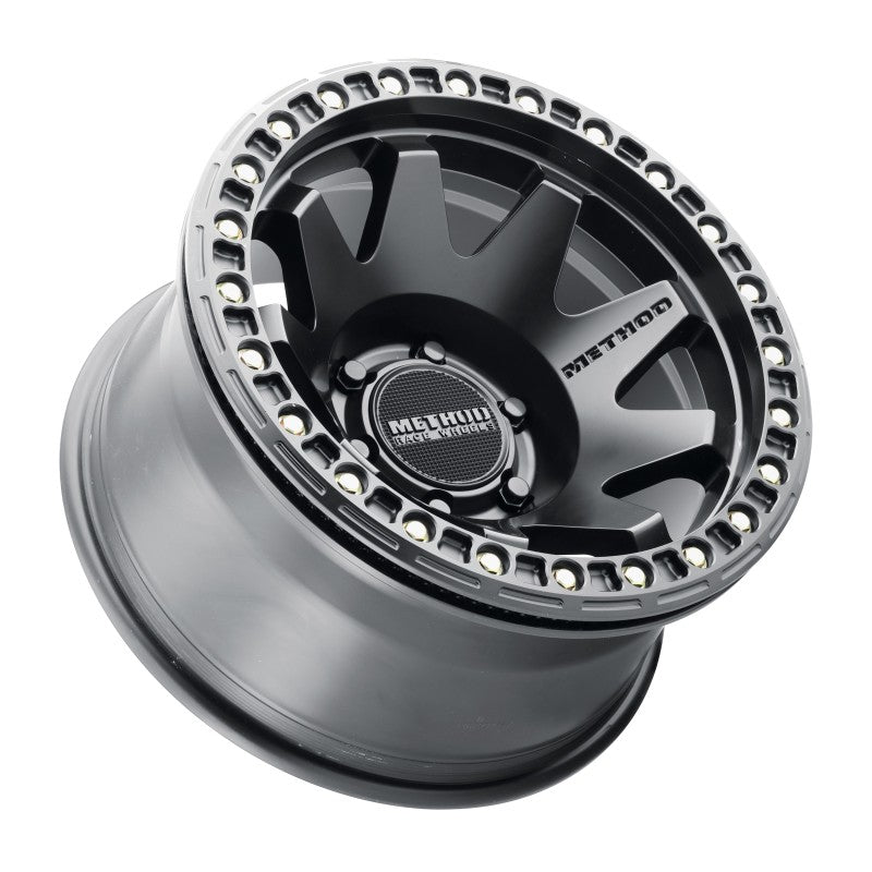 (set of 4) Method MR108 Beadlock Matte Black | 17x9" -44mm | 6x5.5in Wheel