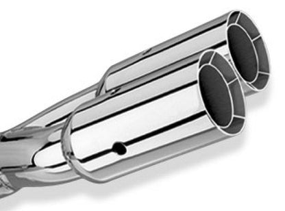 Borla 2.5in Inlet 3in Dual Round Intercooled SS Exhaust Tip | Universal (20203)