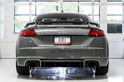 AWE Tuning AWE SwitchPath Exhaust for Audi MK3 TT RS - Diamond Black RS-style Tips - 3025-33032