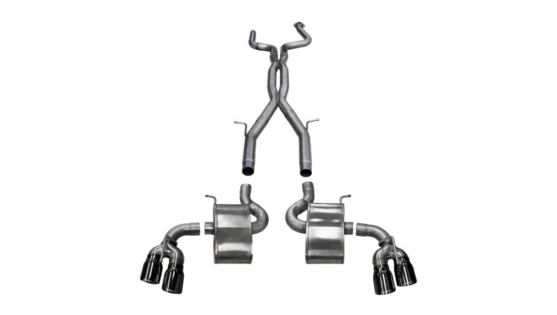Corsa Performance 14770BLK Xtreme+ Cat-Back Exhaust System for 16-24 Camaro