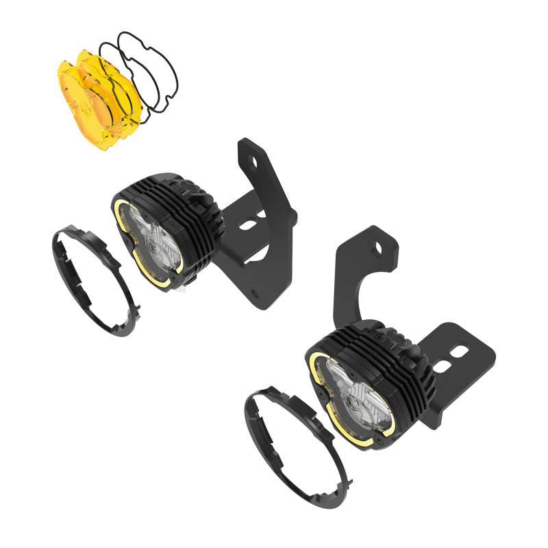 KC HiLiTES 97149 2 LED Fog Lights Kit for 07-23 Jeep Wrangler / 23-23 Gladiator