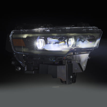 AlphaRex 880906 LUXX Dual LED Projector Headlights Alpha-Black Ram 25-26