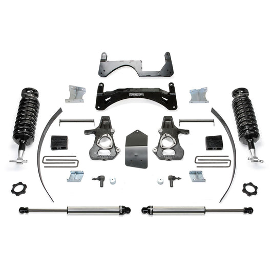 Fabtech 6in Performance Suspension System w/ 4.0 & 2.25 C/Os Rear Dual Lower Control Arms | GM K1500 Pickup (14-18) (K1073DL)