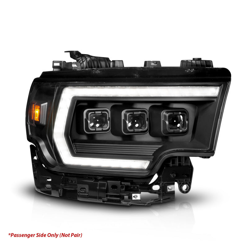 ANZO 19-24 RAM 2500/3500 Z-Series Full LED Proj Headlight DRL/Init/SeqSig Pass Side (111601X-R)