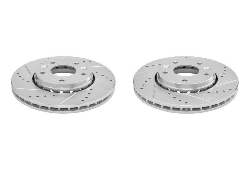 PowerStop 21-23 Nissan Kicks Front Drilled & Slotted Rotor - Pair (JBR1913XPR)