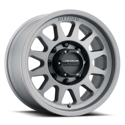 (set of 4) Method MR704-HD Titanium | 17x9" +18mm | 8x6.5in Wheel