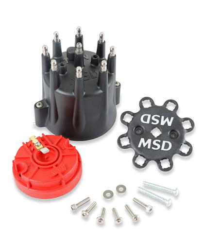 MSD 84336 HEI Distributor Cap and Rotor Kit Black