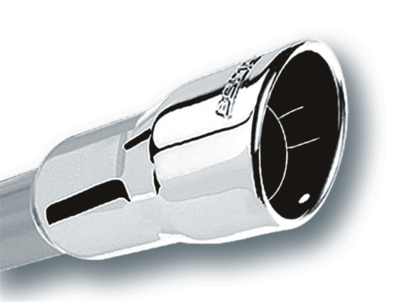 Borla 2.25in Inlet 3.5in Round Rolled Angle-Cut Tip | Universal (20237)