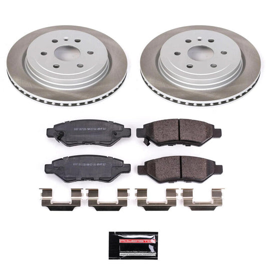 PowerStop 2011 Saab 9-4X Rear Semi-Coated Rotor Kit (SC5543)