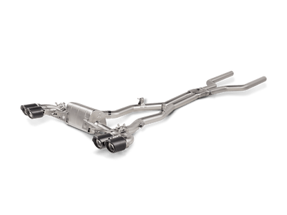 Akrapovic Evolution Line Cat Back (Titanium) w/Carbon Tips - BMW / F93 / M8 / M8 Competition