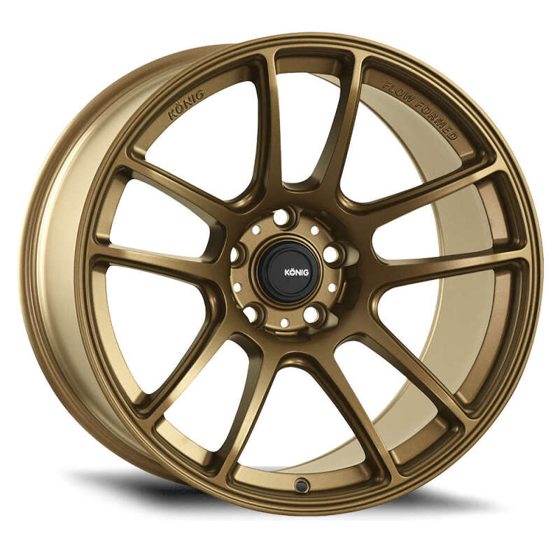 (set of 4) Konig Heliogram Matte Bronze | 18x8.5" +42mm | 5x108mm Wheels