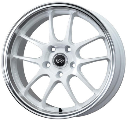 Enkei PF01 White Machined | 17x9" +35mm | 5x114.3mm Wheel