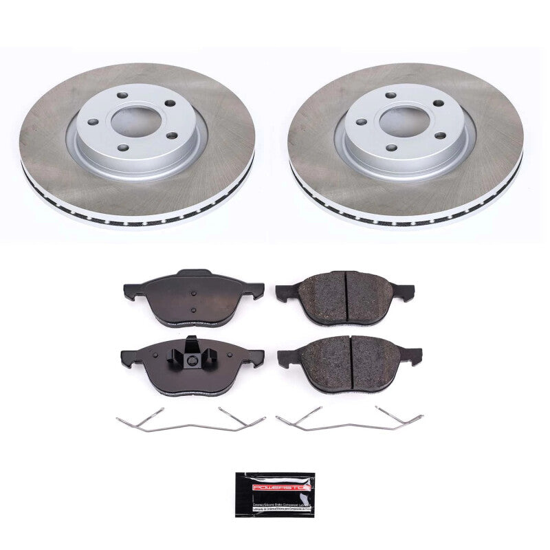 PowerStop 05-11 Volvo V50 Front Semi-Coated Rotor Kit (SC4575)