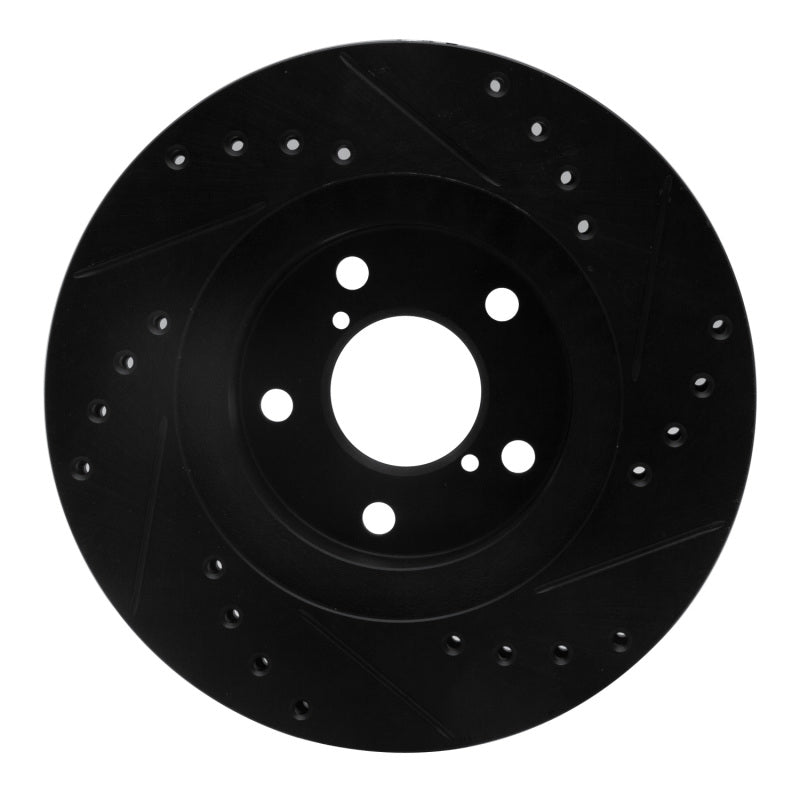 R1 Drilled & Slotted Front Brake Rotor | Subaru Impreza (89-00) (ECB-13007L)