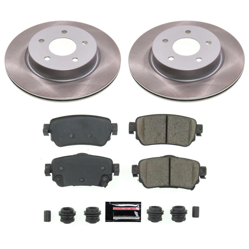 PowerStop 19-21 Nissan Rogue Sport Rear Semi-Coated Rotor Kit (SC8313)