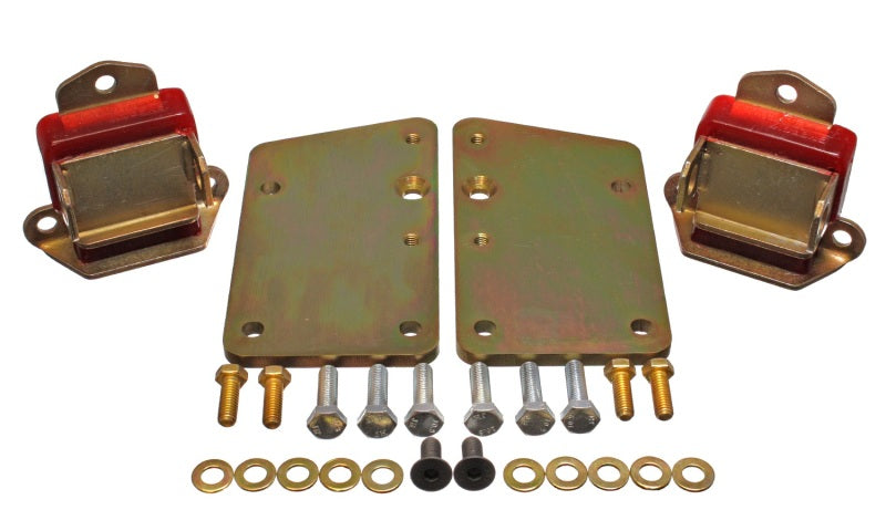 Energy Suspension 3.1148R Motor Mount Conversion Kit Red for GM LS Series