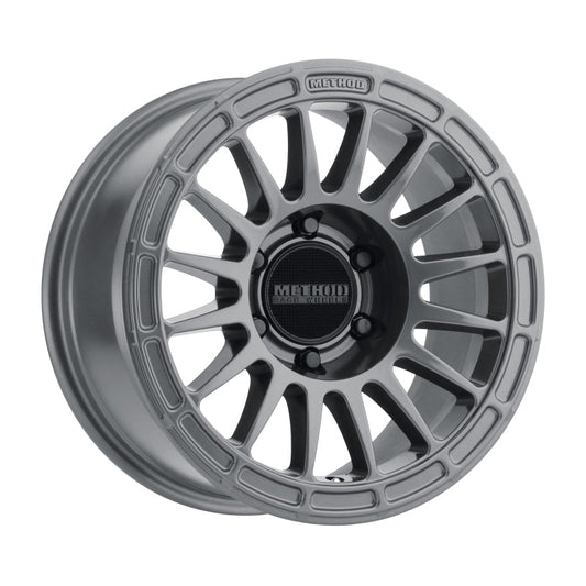 (set of 4) Method MR314 Gloss Titanium | 17x8.5" +0mm | 6x5.5in Wheel