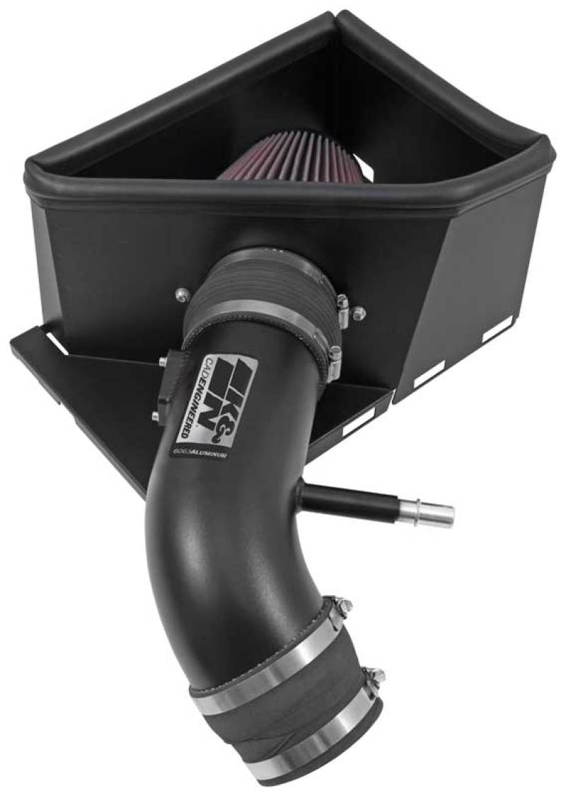 K&N High Flow Performance Intake Kit | Ram 2500/3500 6.4L V8 (14-15) K&N Engineering 77-1568KTK Ram 2500/3500 6.4L V8 High Flow Intake Kit