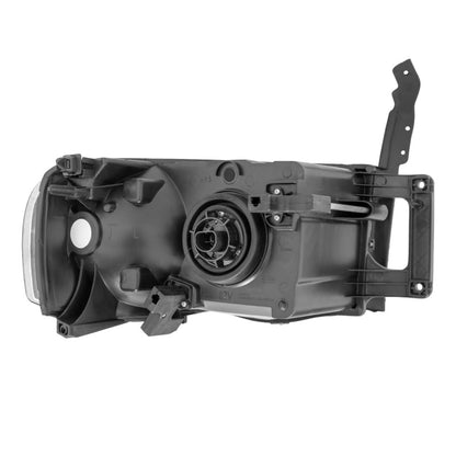 Raxiom 02-05 Dodge RAM 1500 Crystal Headlights Black Housing Clear Lens (R110143)