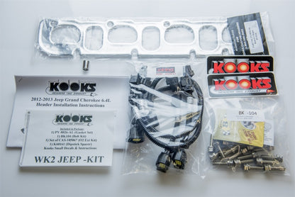Kooks 12+ Jeep Grand Cherokee 6.4L SS Longtube Headers w/ Green Catted Pipes (3410H431)