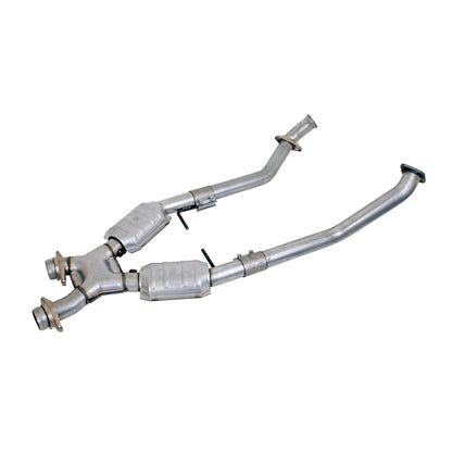 BBK 96-04 Mustang 4.6 GT High Flow X Pipe w/ Catalytic Converters (1666)