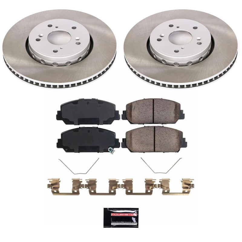 PowerStop 13-18 Acura RDX Front Semi-Coated Rotor Kit (SC6940)