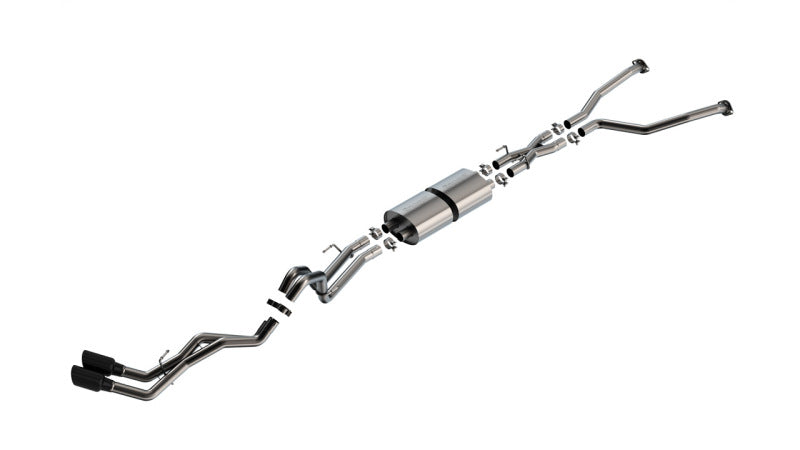 Borla S-Type Cat-Back | Toyota Tundra 22-24 3.4L V6 Hyb. Ext. Cab/Std Bed (145.7in WB) (140939BC)