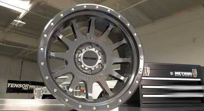 (set of 4) Method MR605 NV Gloss Titanium | 20x10" -24mm | 6x5.5in Wheel