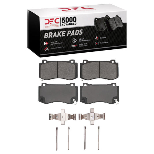 DFC Front Brake Pads and Hardware Kit (FRONT): Chrysler 300 (05-23)