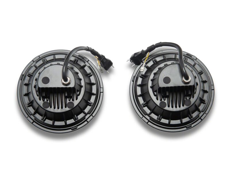 Raxiom 07-08 Jeep Wrangler JK HiOutput LED Headlights Angel Eye DRL Black (J211420)