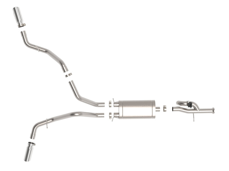 aFe Gemini XV Cat-Back Exhaust System | GM Trucks (09-18) V6-4.3 / V8-4.8 / 5.3L (49-34133-P)